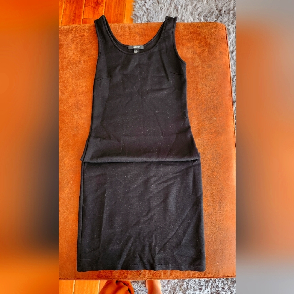 Forever 21 Black Midi Bodycon Dress